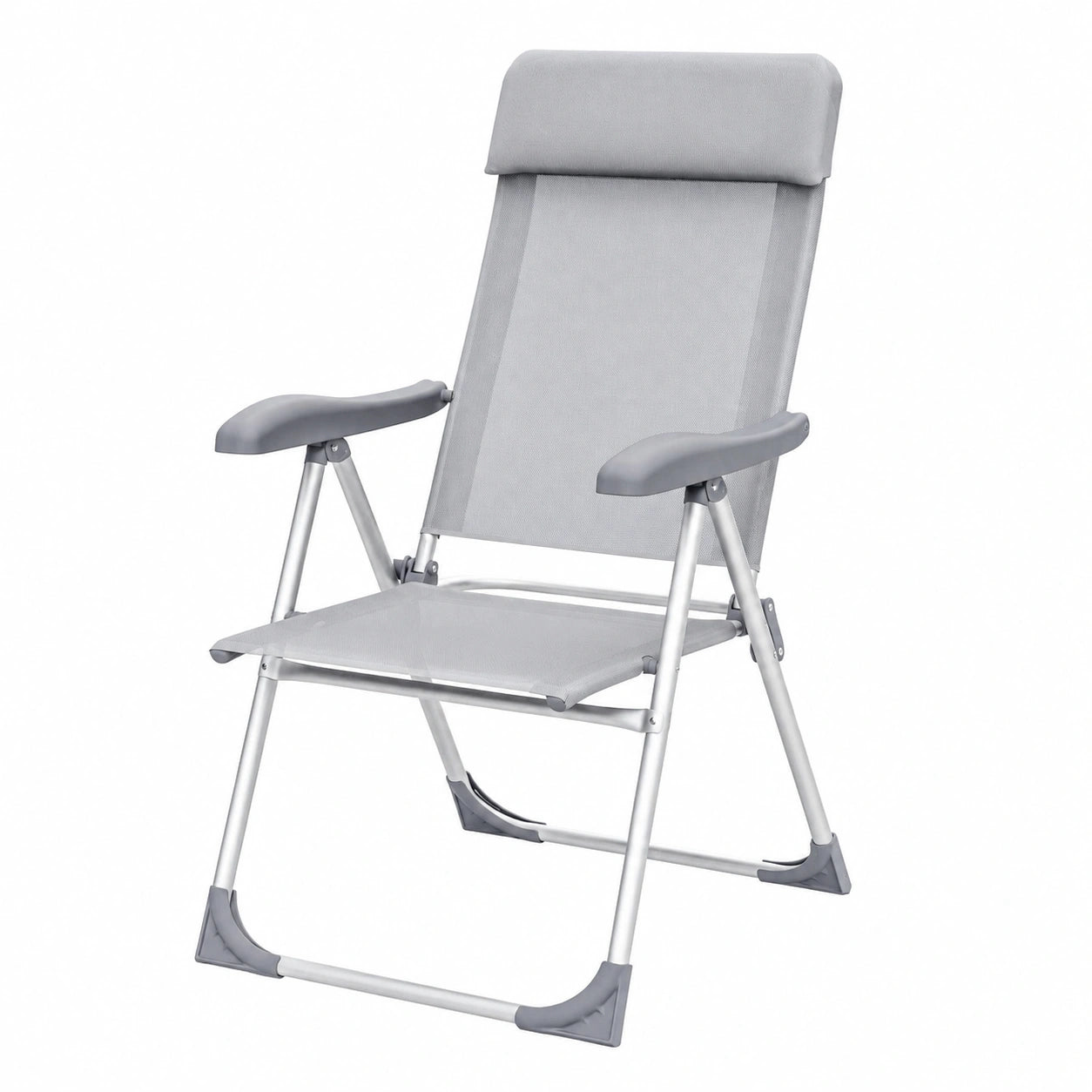 Casaria® 4er Set Gartenstühle - 7-fach Verstellbare, Klappbare Alu-Hochlehner für Balkon und Terrasse