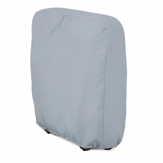 Donken Schutzhülle für Klappstühle, 2er Set, wind- und staubdicht, UV-beständig, Oxford Material, inklusive Aufbewahrungstasche (Grau), ideal für Gartenmöbel
