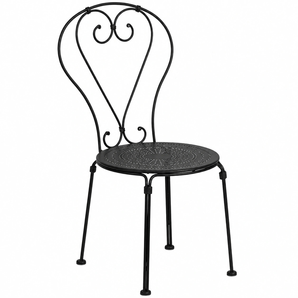 BUTLERS Eisenstuhl mit Armlehnen - Century Serie | Wetterfester Outdoor Stuhl für Garten und Balkon