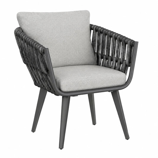 tillvex® Wetterfeste Gartenstühle 2er Set mit Armlehnen - Belastbar bis 160kg, UV-beständig für Terrasse und Balkon